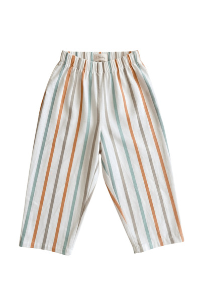 elibaby Unisex %100 Pamuk Poplin Kumaş Baggy Pantolon