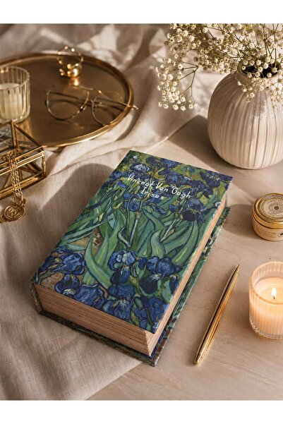 4nio صندوق كتب مزخرف من VAN GOGH Irises