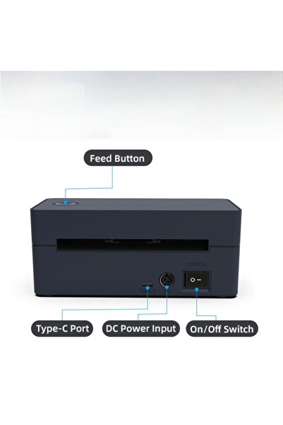 Choice5 AU Plug black9260BT Wireless Bluetooth Thermal Desktop Shipping Label...