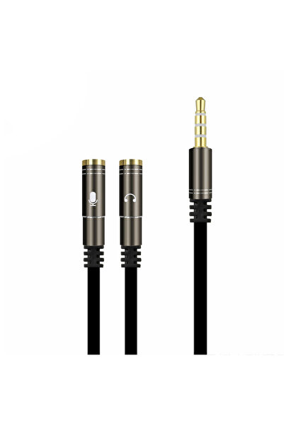 Choice1 black 2 in 1 3.5mm Stereo Audio Headphone Jack Male to Female Headset...
