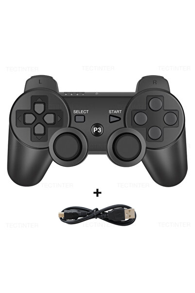 choice2 وحدة تحكم سوداء لـ PS3 تدعم البلوتوث، عصا تحكم لاسلكية لجهاز بلاي ستي...