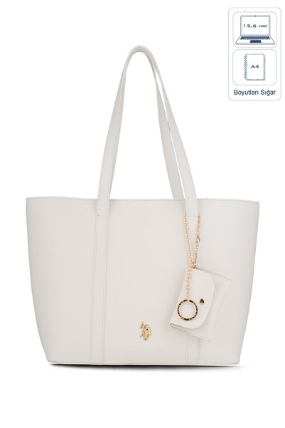U.S. Polo Assn. White Women's Shoulder Bag Us26309 Online Exclusive