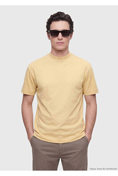 Ramsey Μπλουζάκι Safran Plain Crew Neck 100% βαμβάκι