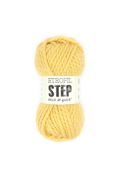 Etrofil Fire pentru tricotat Step, galben deschis, 80 % acril, 20 % lână, 100...