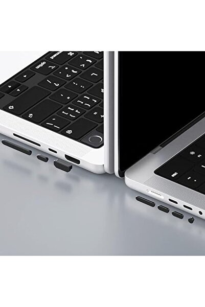 Choice1 Black 7 pieces 9PCS Dust Plug Cover Dirt Plug Cups Set for MacBook Pr...