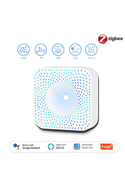 Choice1 Zigbee Version 6in1 Tuya WIFI/Zigbee Smart Air Quality Monitor Box VO...