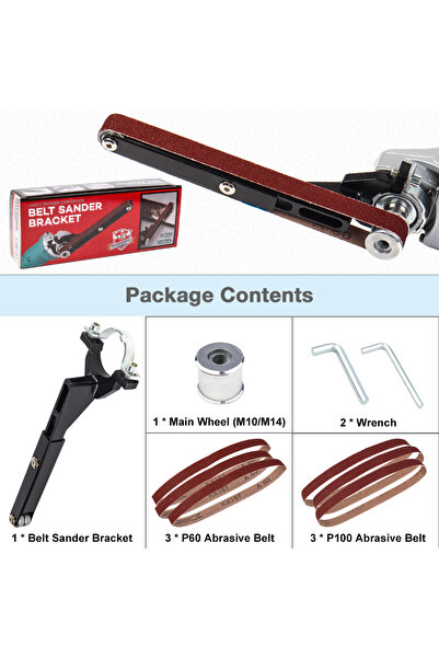 Choice 10pcs set 6/10PCS Sander Angle Grinder Modified Accessory Belt Sander ...