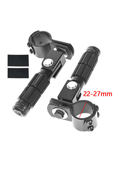 Choice5 Small Black 22-27mm/30-35mm Motorcycle Universal Pedals Folded Footre...