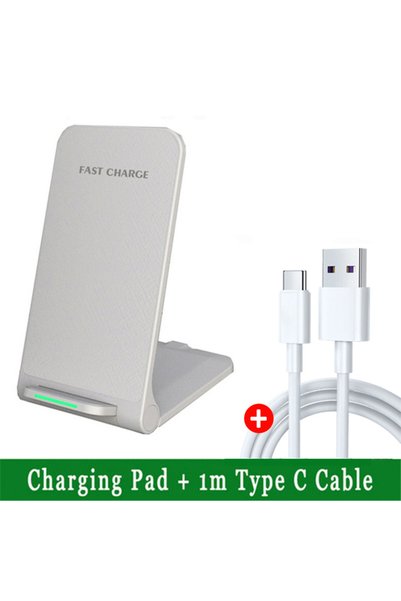 Choice1 VIKEFON White with Cable 65W Wireless Charger Stand Pad For iPhone 17...
