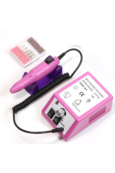 Choice US Pink 20000RPM Professional Nail Drill Machine Set Nail Files Drill ...