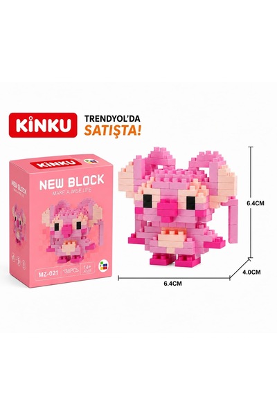KİNKU NewBlockü44-Puzzle-Yapboz-3D Zeka geliştiren-Mini Sevimli Figürler Miny...