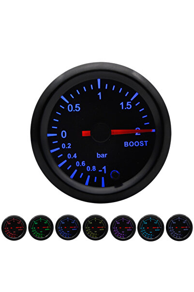 Choice5 Boost gauge bar 2' 52mm 7 Colors LED Boost/Water Temp/Oil Temp/Oil Pr...