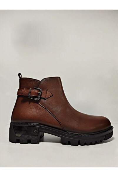 Castle Black Yldz-92538-1 Genuine Women's Leather Boots Brown