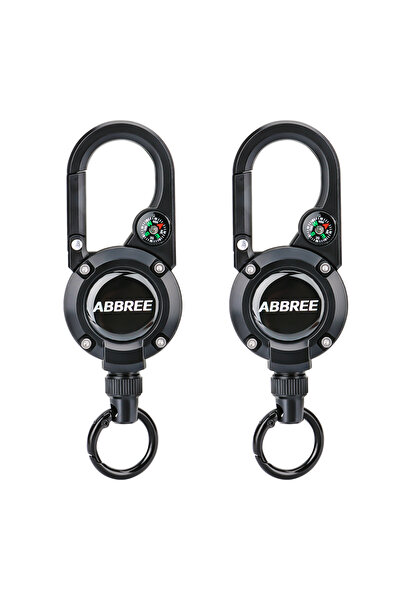 choice2 BK 2PCS ABBREE Car CB Radio Retractable Heavy Duty Pull Reel Carabine...