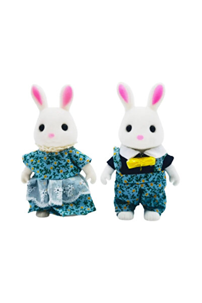 Choice White Rabbit Forest Animal Family 1_12 Dollhouse Accessories Mini_yythk