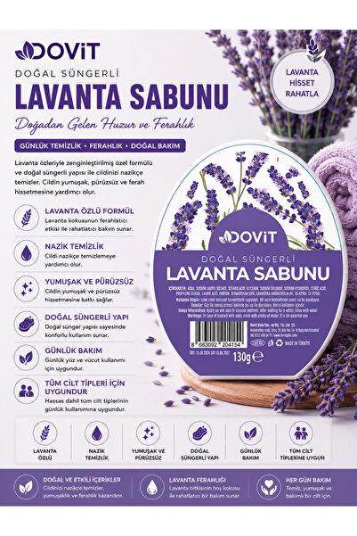 Dovit Premium Lavender Soap: Embrace Nature's Peace and Freshness on Your Skin