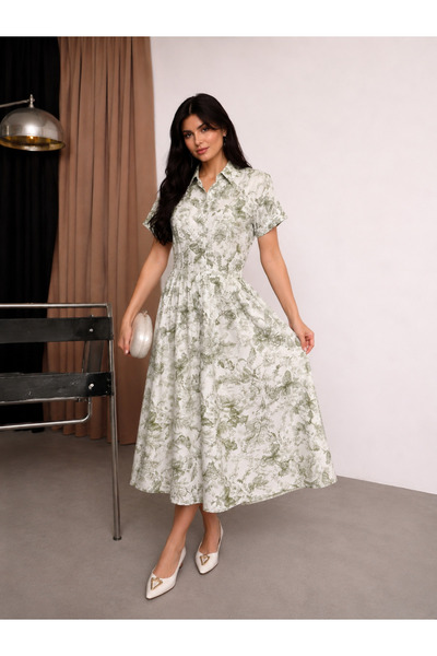 SheLoria Women's Floral Patterned Lilyum Dress