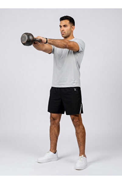 Zaecy Men's Training Shorts with Built-in Inner Shorts