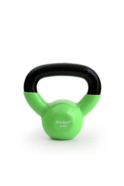 ZEROGYM Vinil Kaplı İçi Demir Kettlebel, Çaydanlık 4 KG