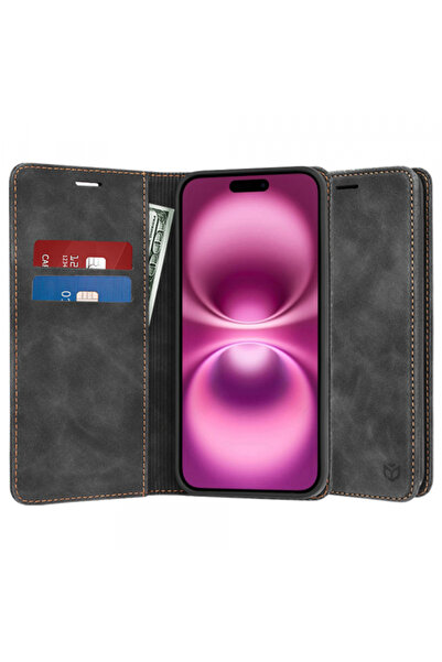 Apple Husa pentru iPhone 16 Plus, Techsuit, Confy, Neagra