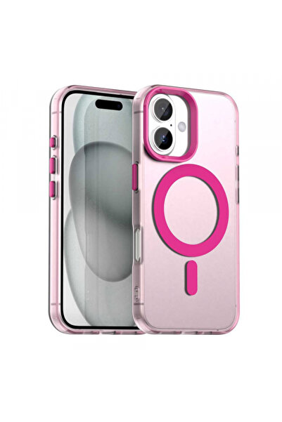 Apple Husa MagSafe pentru iPhone 16, Techsuit, CandyCase, Roz