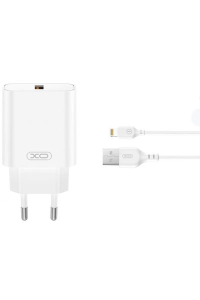 Apple Incarcator Retea Cu Cablu Lightning XO Design CE33, 18W, 3A, 1 x USB-A,...