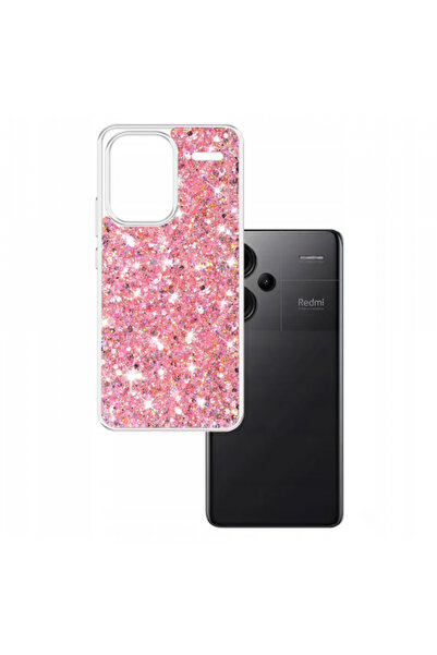 Xiaomi Husa pentru Redmi Note 13 Pro+, Techsuit, Sparkly Glitter, Roz