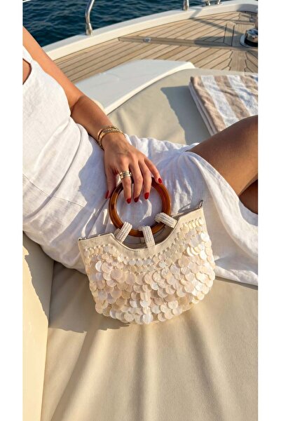 GZ GAIBAG Gaia Pearl Halka Saplı Sedefli El Çantası