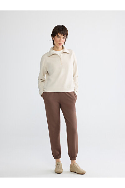 LC Waikiki Alita City Women's Jogger Sweatpants with Elastic Waist and Contra...