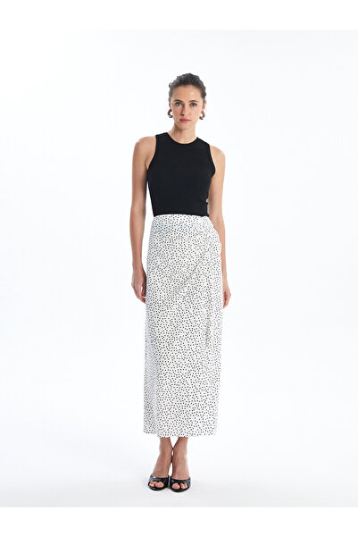 LC Waikiki Original Buy Zippered Polka Dot Women's Skirt