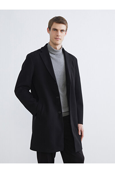 LC Waikiki Nevavm Standard Fit Jacket with Collar Men's Cashmere Coat