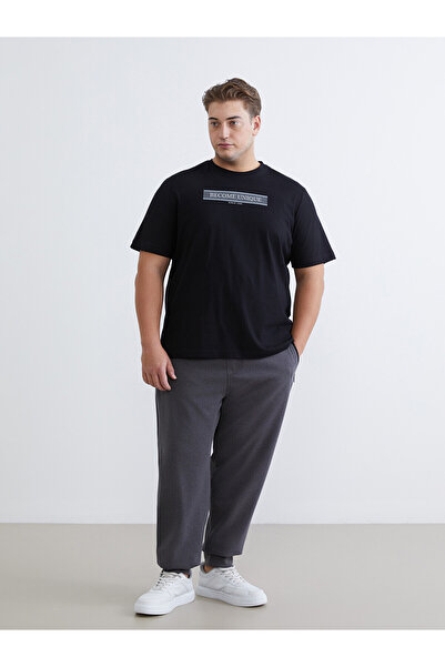 LC Waikiki Xside Anthracite Large Size Standard Fit Men's Jogger Sweatpants