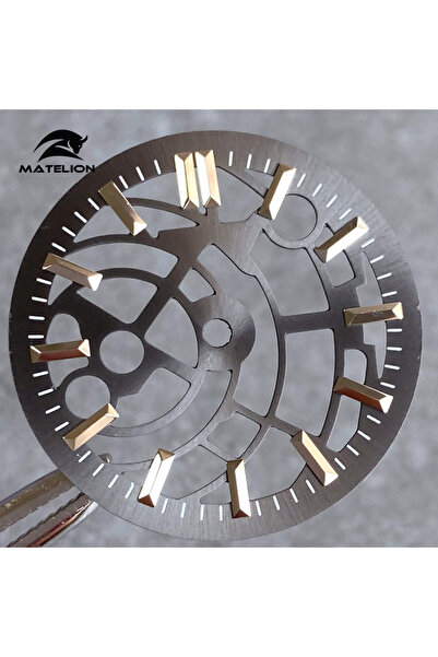 choice2 قرص ساعة رمادي MATELION أسود فضي مقاس 29 مم يناسب حركة NH35 NH38 NH70...
