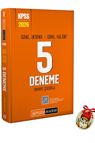Pegem Yayınları 2026 KPSS Genel Yetenek Genel Kültür Tamamı Çözümlü 5 Deneme