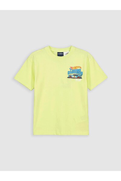 LC Waikiki تي شيرت للأولاد مطبوع عليه Vizyon New Season Crew Neck