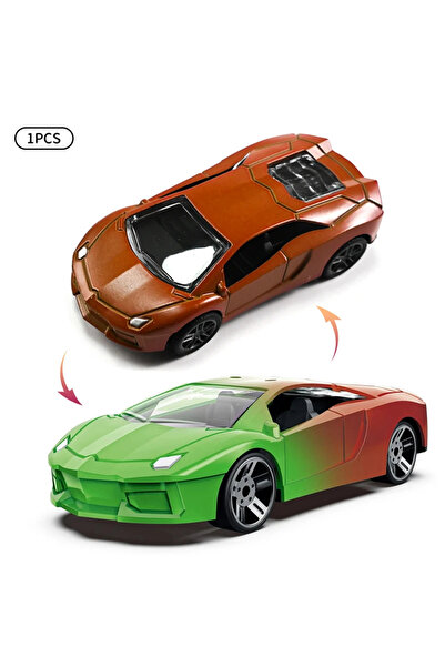 choice2 سيارة سباق سحرية صغيرة من سبيكة معدنية بتصميم B، تتغير ألوانها حسب در...