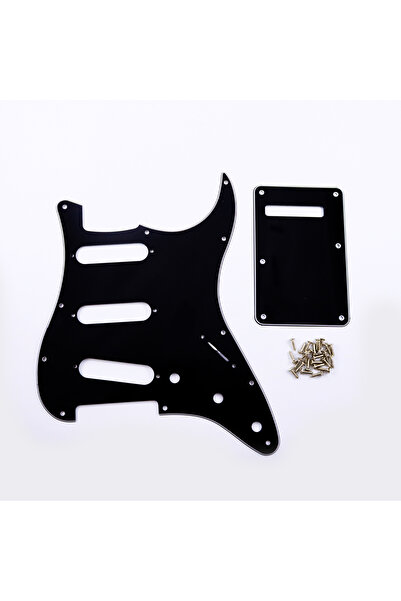 Choice4 Black 3ply PHRILM SSS11 Hole ST Electric Guitar Guard, 3-Layer ST Pic...