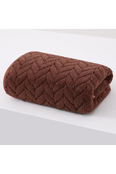 Choice12 30x30CM brown High Quality Thick Coral Velvet Bath Towels, Soft and ...