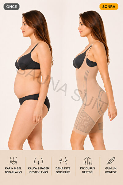 SAUNA SUIT Lenjerie de corp modelatoare, salopetă modelatoare, corset pentru ...