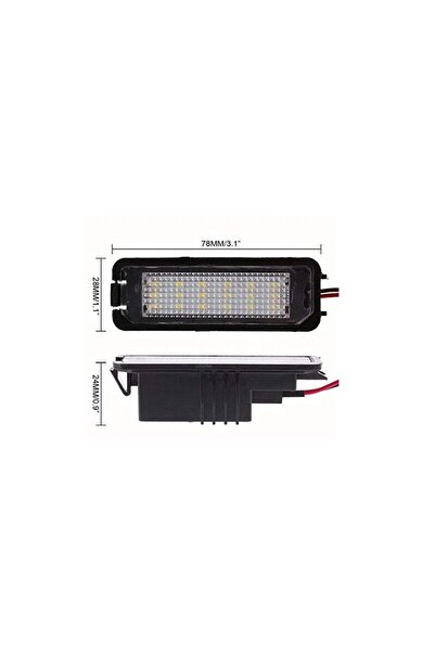 OEM VW GOLF 5/6/7 3D0943021A Canbus için 2 Parçalı Arka LED Plaka Lambası Mon...