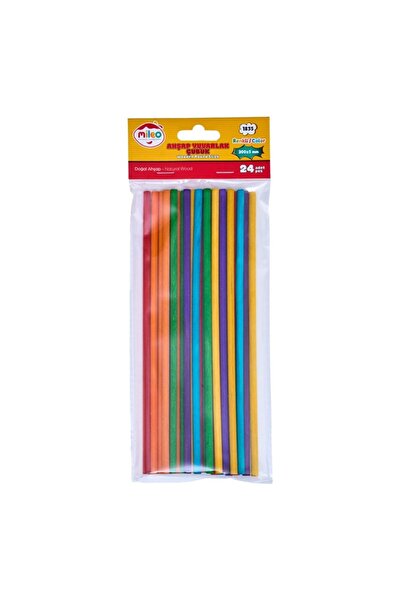 Mas Mileo Wooden Stick Round 5X200Mm Colorful 1835