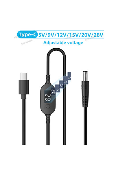 Choice6 كابل طاقة فقط 65 واط، 90 واط، 140 واط، من النوع C USB-C PD إلى DC، سل...