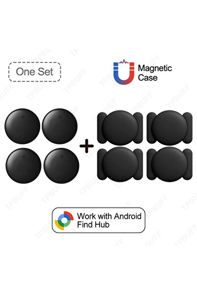 Choice7 Black-4Set-Meonetic 1/ 4Pack Android GPS Tracker Strong Magnetic Car ...