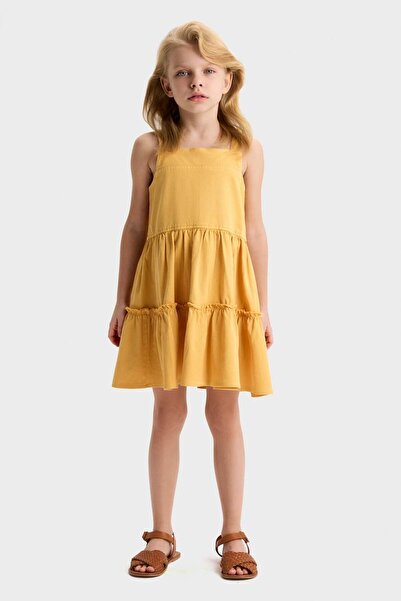 nk kids فتاة NK ترتدي فستانًا بطبقات وتنورة معلقة للأطفال من عمر 4-8 سنوات با...