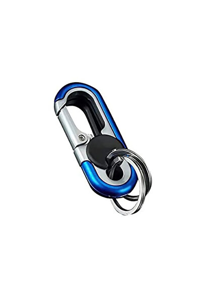 Choice1 Blue Double Ring Keychain Business Key Holder Men's Fashion Key Chain...