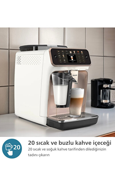 Philips Yeni Tam Espresso Makinesi 20 Sıcak & Soğuk Kahve Seçeneği - Dokunmat...