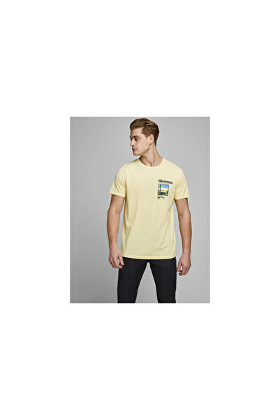 Jack & Jones Jack&Jones 12173033 Cloud Dancer/REG - SMALL pánske tričko béžové