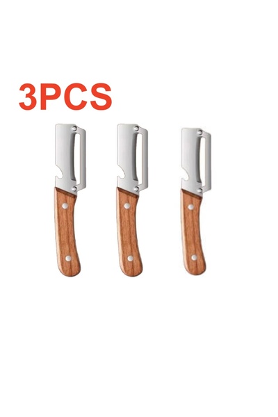 choice2 3PCS 1/5pcs Stainless Steel Peeler Wooden Handle For Peeling Slicing ...