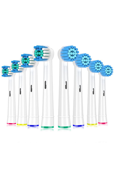 choice2 8pcs White Replacement Toothbrush Heads for Oral B Braun, 8 Pack Prof...