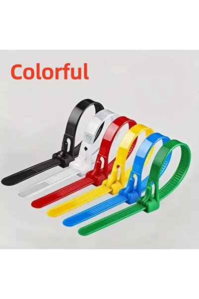 Choice11 200PCS Mixing 1000/100Pcs Reusable Cable Ties Cable Lock Loop Nylon ...
